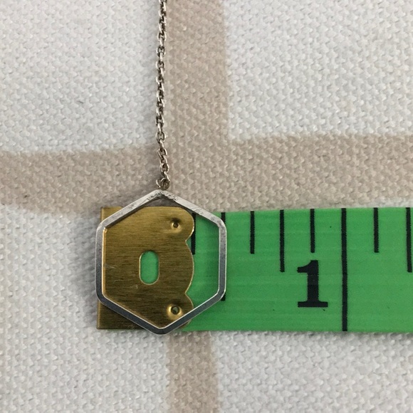 Sterling Silver Hexagon Threader Earrings - Picture 5 of 5